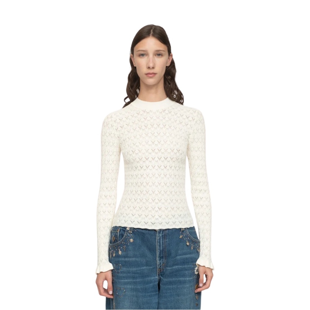 SEA NY Rue Sweater Cream NWT - Picture 2 of 10
